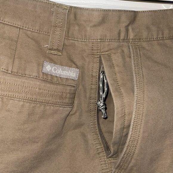 Columbia Mens Tan Stonewashed Cargo Work Pants -Size 34X32 - Picture 10 of 16